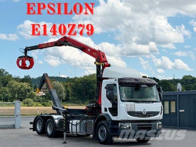 Renault PREMIUM 410 * ABROLLKIPPER 5,05 m * KRAN/ FUNK Hakowce