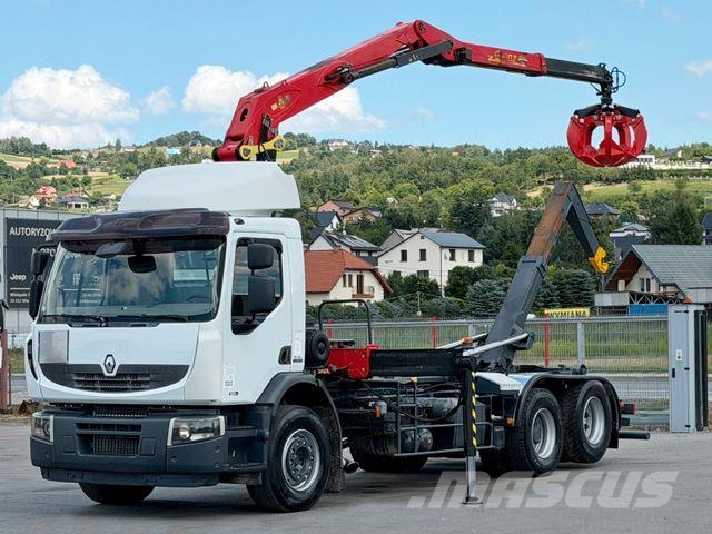 Renault PREMIUM 410 * ABROLLKIPPER 5,05 m * KRAN/ FUNK Hakowce