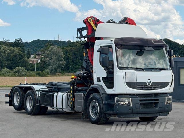 Renault PREMIUM 410 * ABROLLKIPPER 5,05 m * KRAN/ FUNK Hakowce