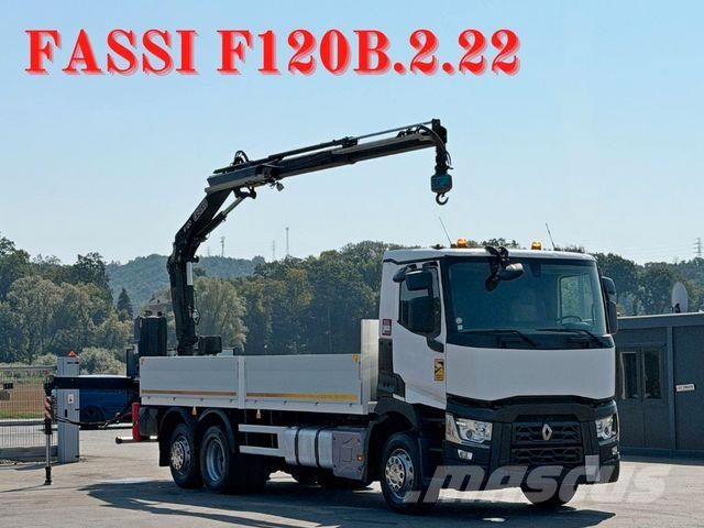 Renault T 380 * FASSI F120B.2.22 + FUNK * TOPZUSTAND ! Camiones grúa