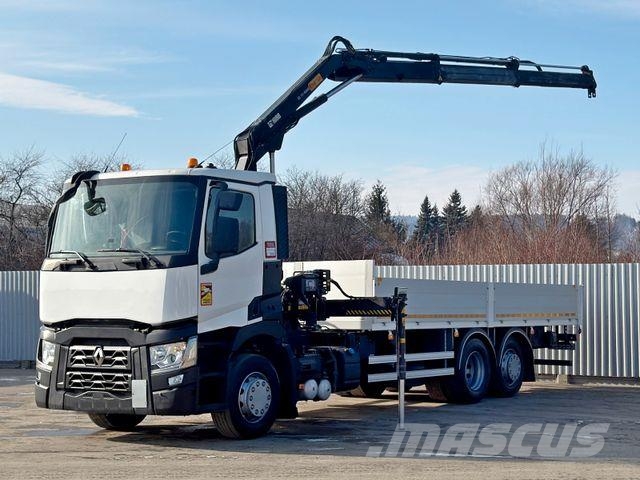 Renault T 380 * HIAB 111 B - 2 HIDUO + FUNK / 6x2! Smagās mašīnas ar celtni