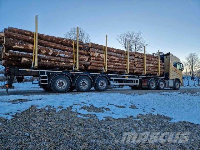 Rundholz Aufleger Kokmateriālu vešanas piekabes