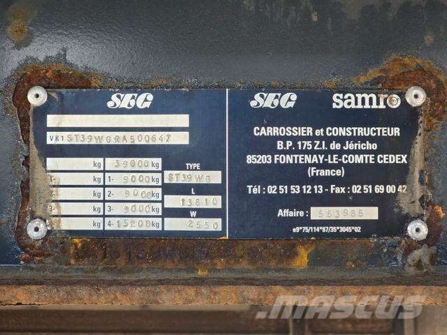 Samro ST39 * ROLLENBETT * KOFFER * BPW * 3-ACHSER Semirremolques de carrocería de cajas