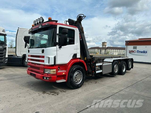 Scania 380 * 8 x 2 * HIAB 105 Z KRAN *2 x LIFT *ABROLL Savivarčių priekabų vilkikai