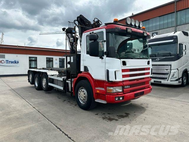 Scania 380 * 8 x 2 * HIAB 105 Z KRAN *2 x LIFT *ABROLL Savivarčių priekabų vilkikai