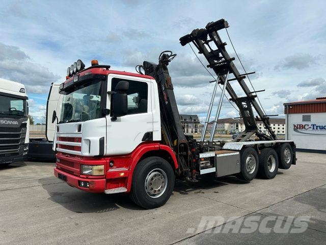Scania 380 * 8 x 2 * HIAB 105 Z KRAN *2 x LIFT *ABROLL Savivarčių priekabų vilkikai