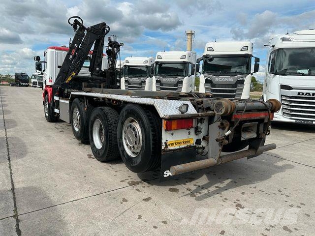 Scania 380 * 8 x 2 * HIAB 105 Z KRAN *2 x LIFT *ABROLL Savivarčių priekabų vilkikai