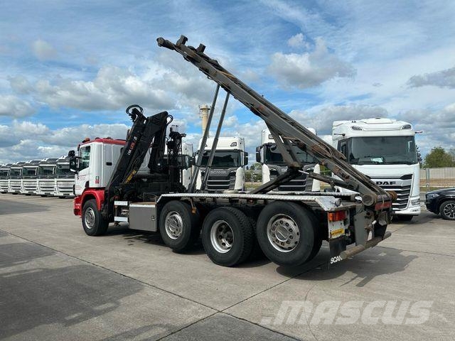 Scania 380 * 8 x 2 * HIAB 105 Z KRAN *2 x LIFT *ABROLL Savivarčių priekabų vilkikai