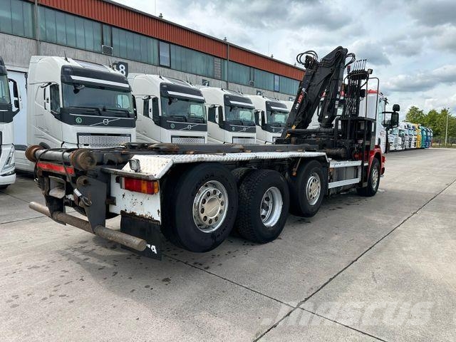 Scania 380 * 8 x 2 * HIAB 105 Z KRAN *2 x LIFT *ABROLL Savivarčių priekabų vilkikai