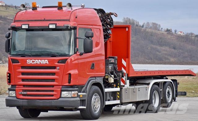 Scania G 400 * Abschleppwagen 6,40m* KRAN + FUNK * TOP Camiones polibrazo
