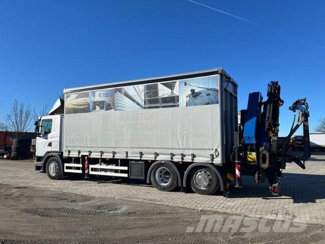 Scania G 410 6x2 Pritsche Heckkran Palfinger PK 27002 Camión con caja abierta