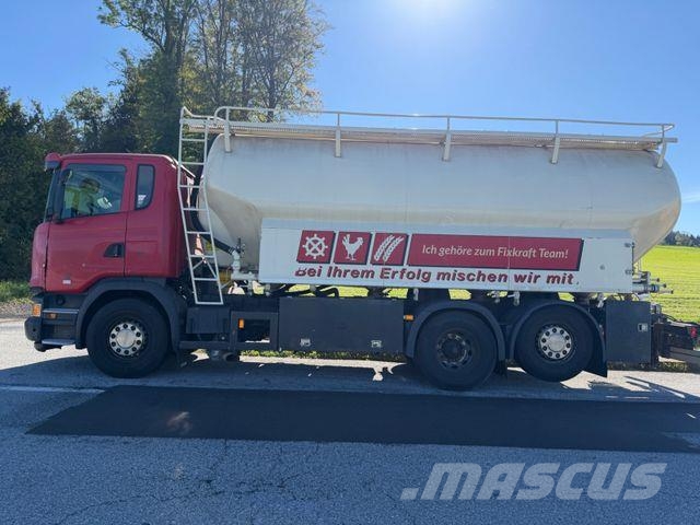 Scania G-410 6X2 SILOWAGEN VOLLUFT LIFT GELENKTE HINTER Vákuum teherautok