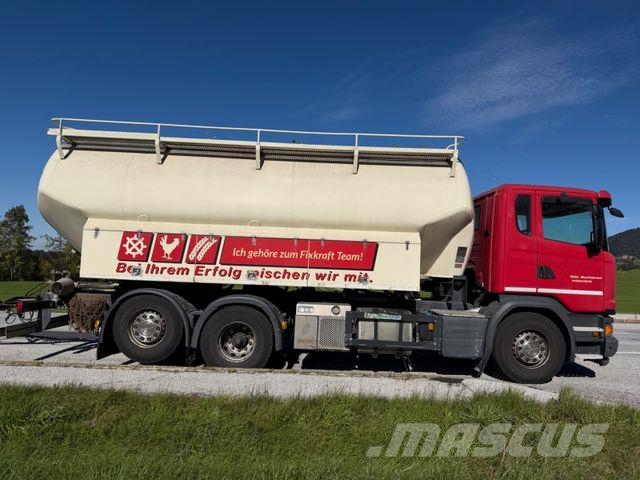 Scania G-410 6X2 SILOWAGEN VOLLUFT LIFT GELENKTE HINTER Vákuum teherautok