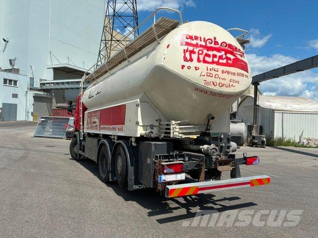 Scania G-410 6X2 SILOWAGEN VOLLUFT LIFT GELENKTE HINTER Camiones aspiradores/combi