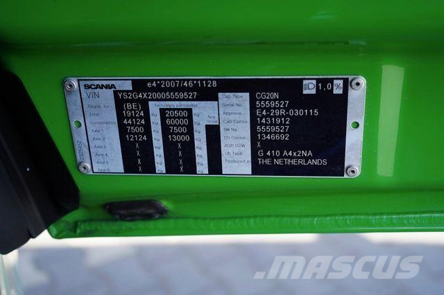 Scania G 410 / EURO 6 / ACC / RETARDER / MAŁY PRZEBIEG Tegljači