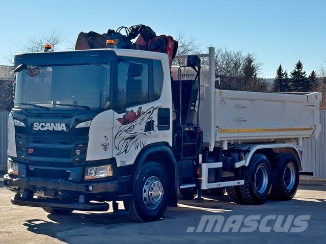 Scania G 410 Kipper 4,90m * HMF 1643 + FUNK *6x4 크레인 트럭