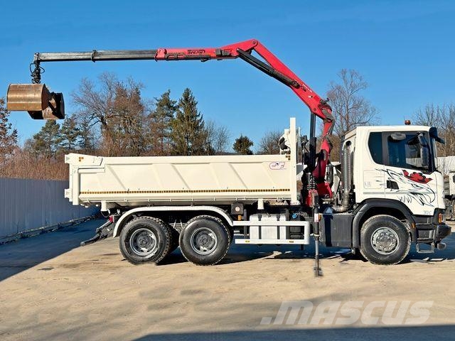 Scania G 410 Kipper 4,90m * HMF 1643 + FUNK *6x4 크레인 트럭