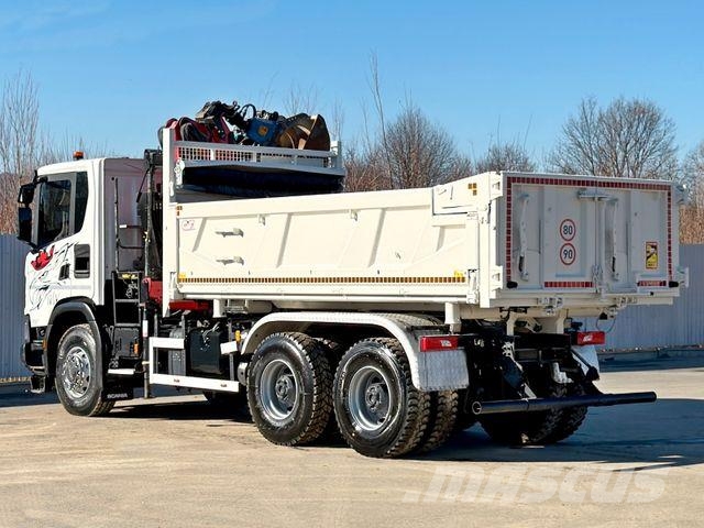 Scania G 410 Kipper 4,90m * HMF 1643 + FUNK *6x4 크레인 트럭