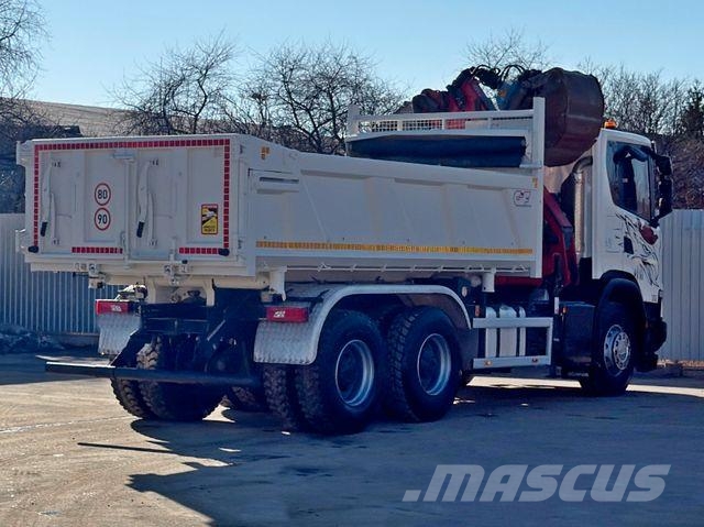 Scania G 410 Kipper 4,90m * HMF 1643 + FUNK *6x4 크레인 트럭
