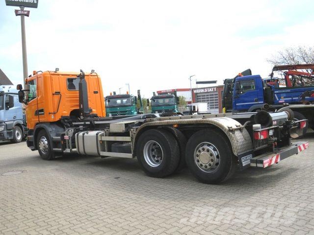 Scania G 410 LB 6x2*4HNA Abrollkipper Lift+Lenkachse 28 Camiones elevadores de gancho