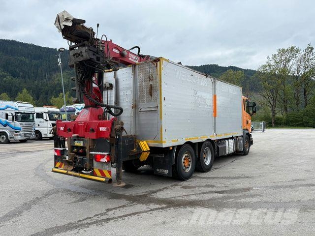 Scania G 450 6X2 lift Altglas/Schrott Kran Penz 15L Otros camiones