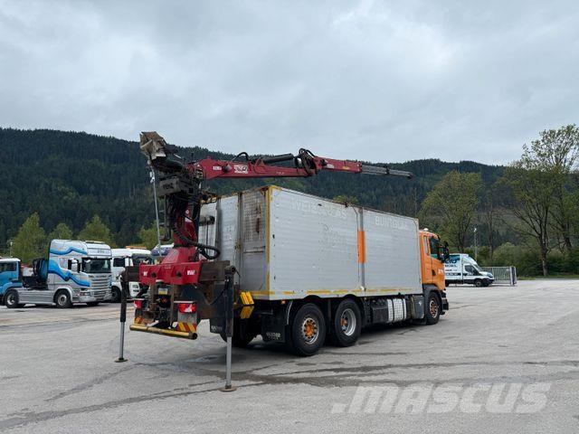 Scania G 450 6X2 lift Altglas/Schrott Kran Penz 15L Otros camiones