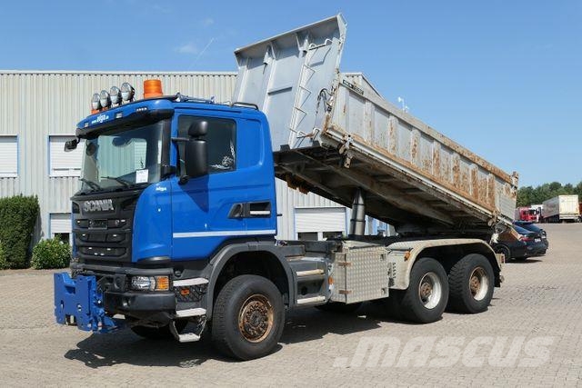Scania G 450 6x6, Bordmatik, Anbauplatte, AHK, Hydr.,AC Savivarčių priekabų vilkikai