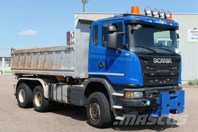 Scania G 450 6x6, Bordmatik, Anbauplatte, AHK, Hydr.,AC Savivarčių priekabų vilkikai