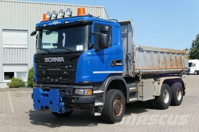 Scania G 450 6x6, Bordmatik, Anbauplatte, AHK, Hydr.,AC Savivarčių priekabų vilkikai
