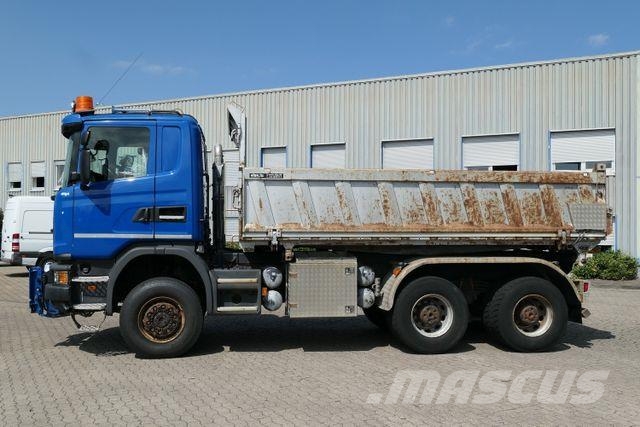 Scania G 450 6x6, Bordmatik, Anbauplatte, AHK, Hydr.,AC Savivarčių priekabų vilkikai