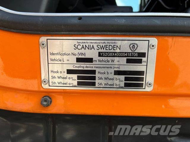 Scania G 450 8x4 4-Achs Kipper Bordmatik Savivarčių priekabų vilkikai