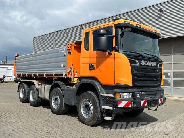 Scania G 450 8x4 4-Achs Kipper Bordmatik Savivarčių priekabų vilkikai