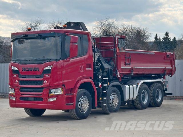 Scania G 450 Kipper*HIAB X - HIDUO 188 * 8x4*TOPZUSTAND 크레인 트럭