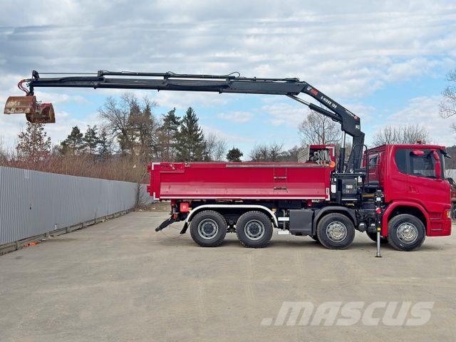 Scania G 450 Kipper*HIAB X - HIDUO 188 * 8x4*TOPZUSTAND 크레인 트럭
