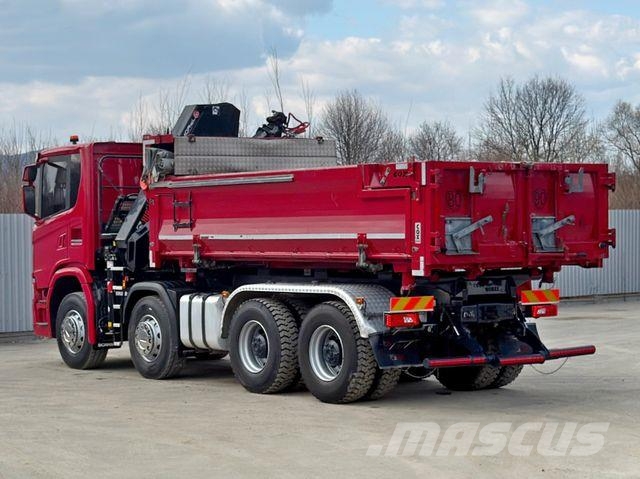 Scania G 450 Kipper*HIAB X - HIDUO 188 * 8x4*TOPZUSTAND 크레인 트럭