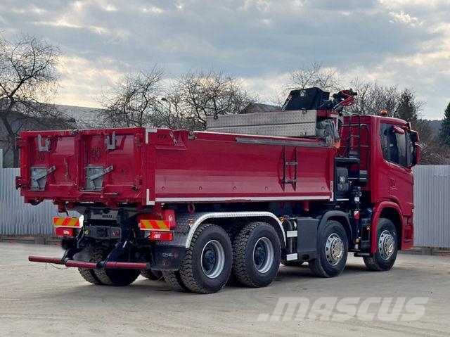 Scania G 450 Kipper*HIAB X - HIDUO 188 * 8x4*TOPZUSTAND 크레인 트럭