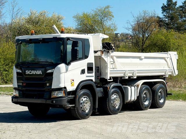 Scania G 450 XT * Kipper + BORDMATIC* TOPZUSTAND / 8x4 덤프 트럭