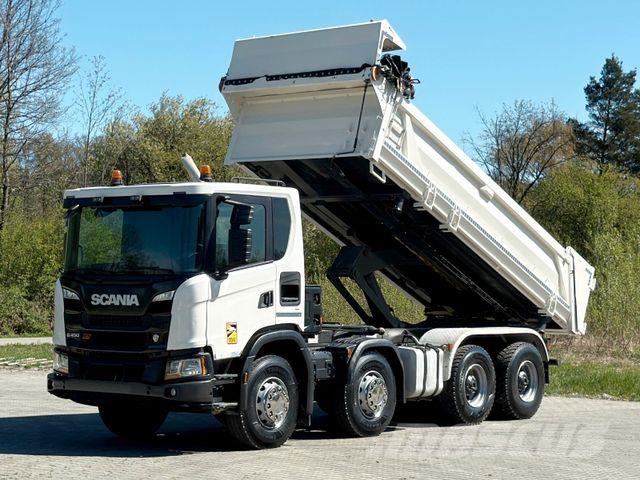 Scania G 450 XT * Kipper + BORDMATIC* TOPZUSTAND / 8x4 덤프 트럭