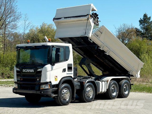 Scania G 450 XT * Kipper + BORDMATIC* TOPZUSTAND / 8x4 덤프 트럭