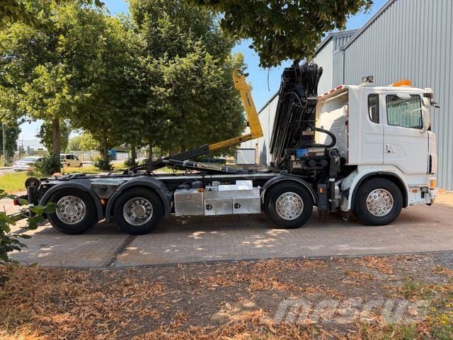 Scania G 480 - 8x2 - Abroller - Kran HMF 4220 K6 훅 리프트 트럭