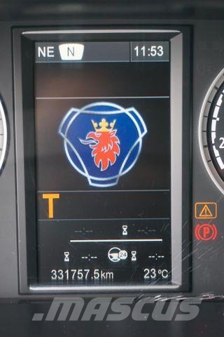 Scania G 490 / 6 X 2 / SKRZYNIOWY + HDS / HMF 3220 K7 / Vlakke laadvloer met kraan