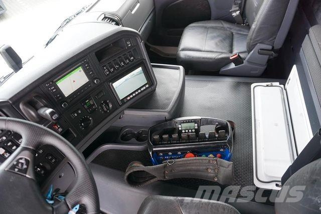 Scania G 490 / 6 X 2 / SKRZYNIOWY + HDS / HMF 3220 K7 / Vlakke laadvloer met kraan