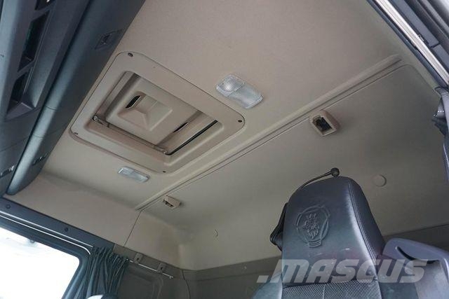 Scania G 490 / 6 X 2 / SKRZYNIOWY + HDS / HMF 3220 K7 / Vlakke laadvloer met kraan