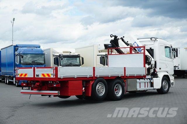 Scania G 490 / 6 X 2 / SKRZYNIOWY + HDS / HMF 3220 K7 / Vlakke laadvloer met kraan