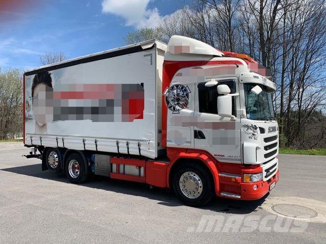 Scania G320 LB 6X2 GELENKTE NACHLAUFACHSE Tovornjaki s ponjavo