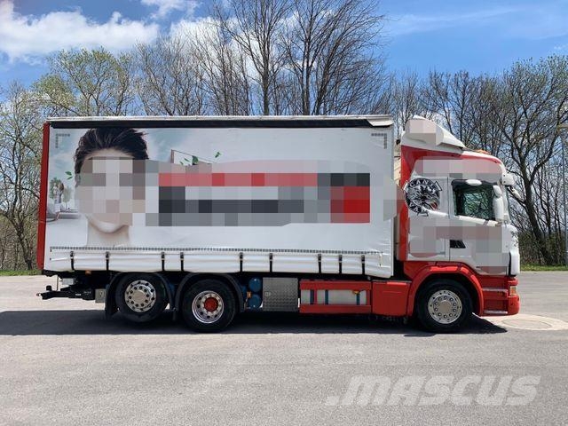 Scania G320 LB 6X2 GELENKTE NACHLAUFACHSE Tovornjaki s ponjavo