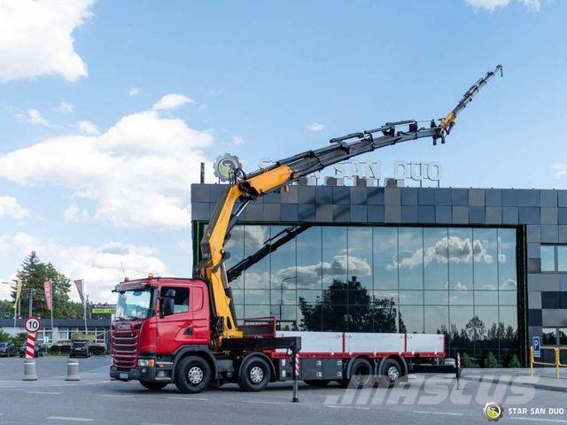 Scania G410 8x2 FASSI F800BXP.26 Crane FlyJib Winch Caminhões guindaste