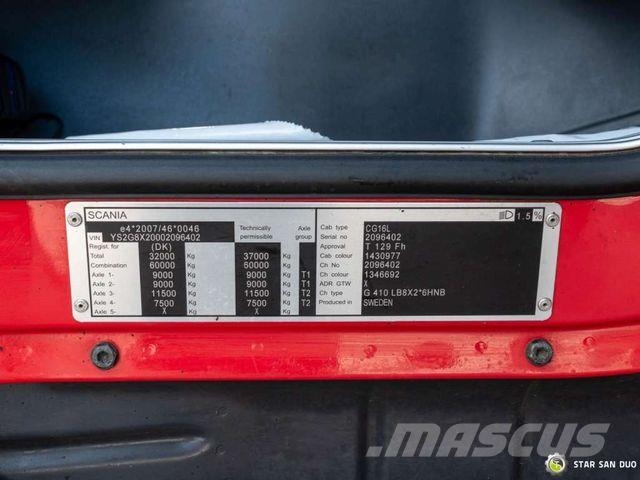 Scania G410 8x2 FASSI F800BXP.26 Crane FlyJib Winch Caminhões guindaste