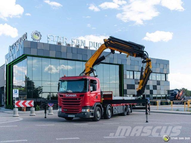 Scania G410 8x2 FASSI F800BXP.26 Crane FlyJib Winch Caminhões guindaste