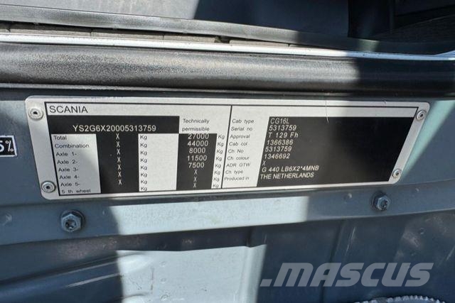 Scania G440 6x2 Stummer Camiones de basura